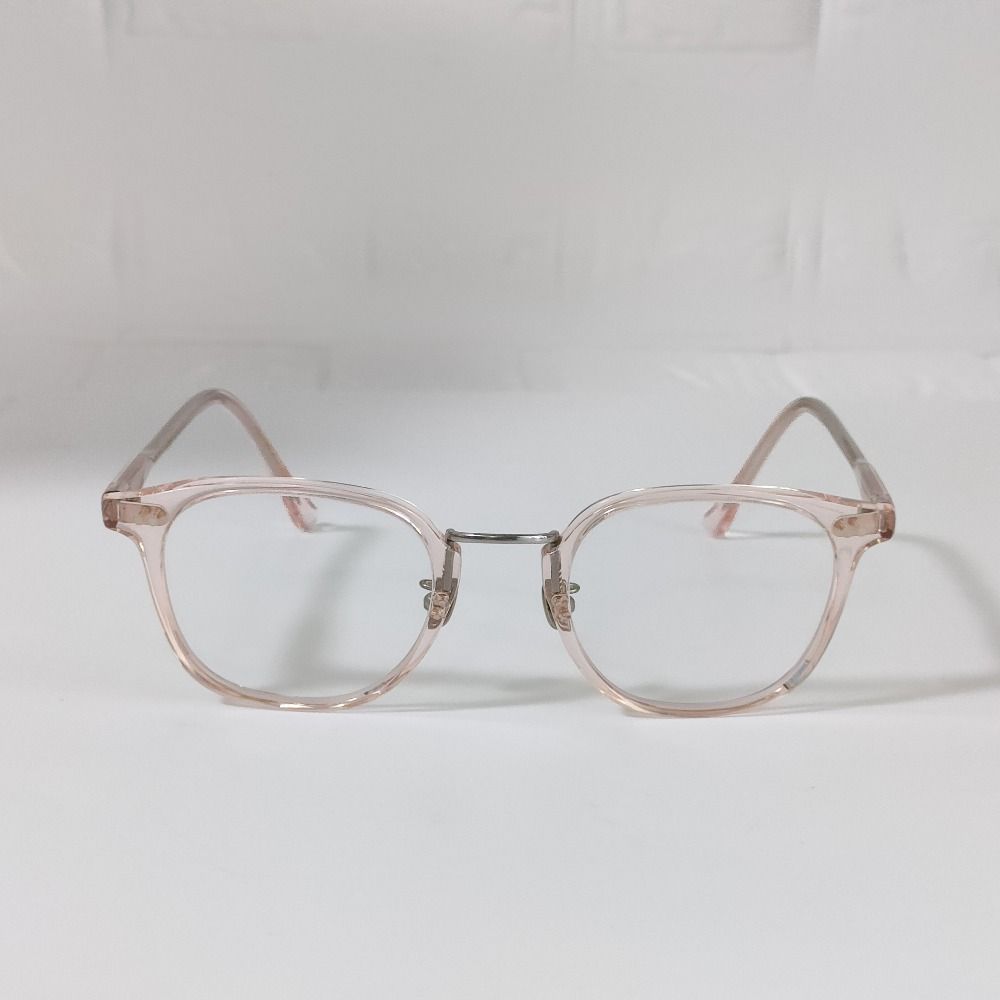 ayame アヤメ WEL クリアセルフレーム メガネ 眼鏡 アイウェア ピンク メンズ レディース 古着