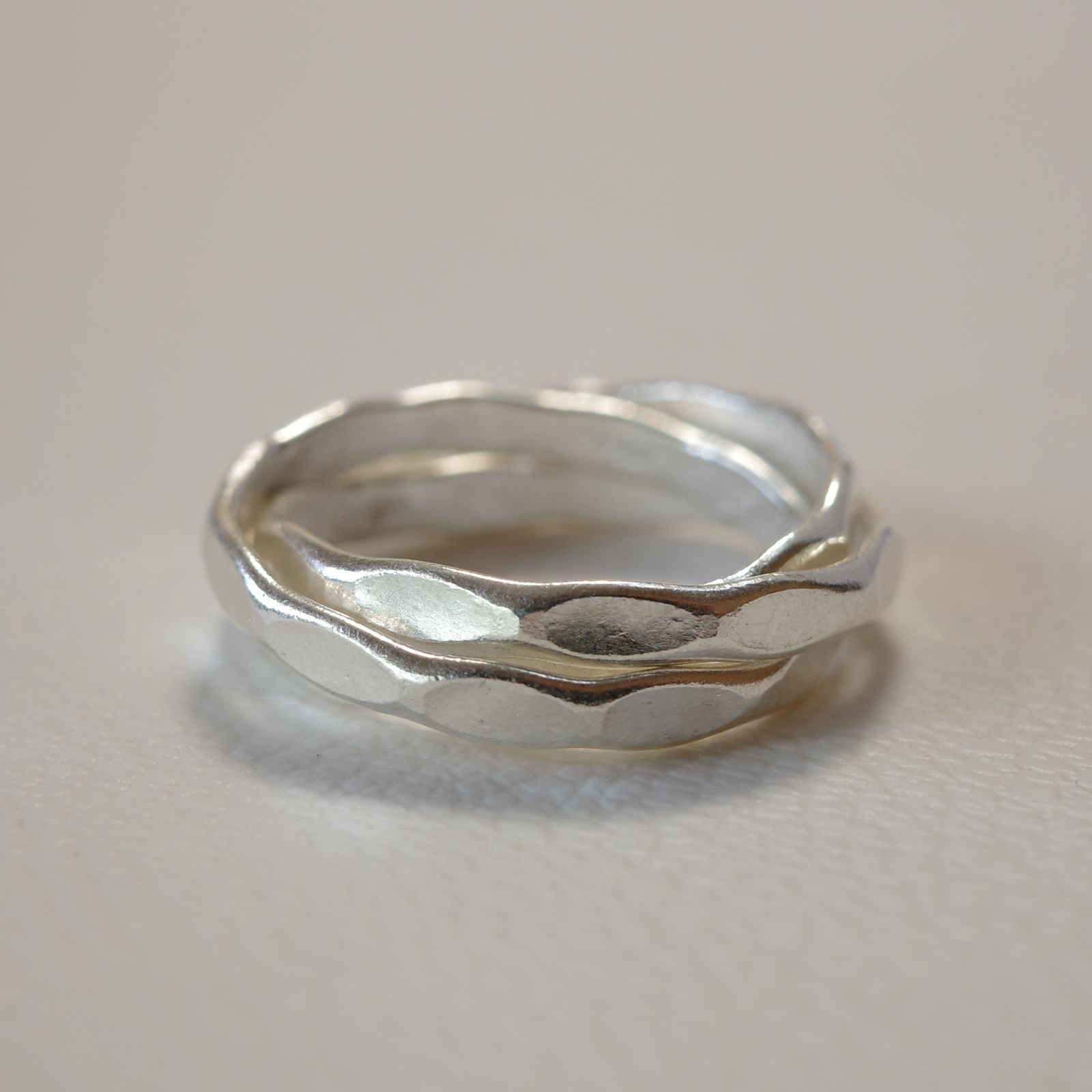 カレンシルバー リング karen silver ring カレン族 槌目3連[KN020