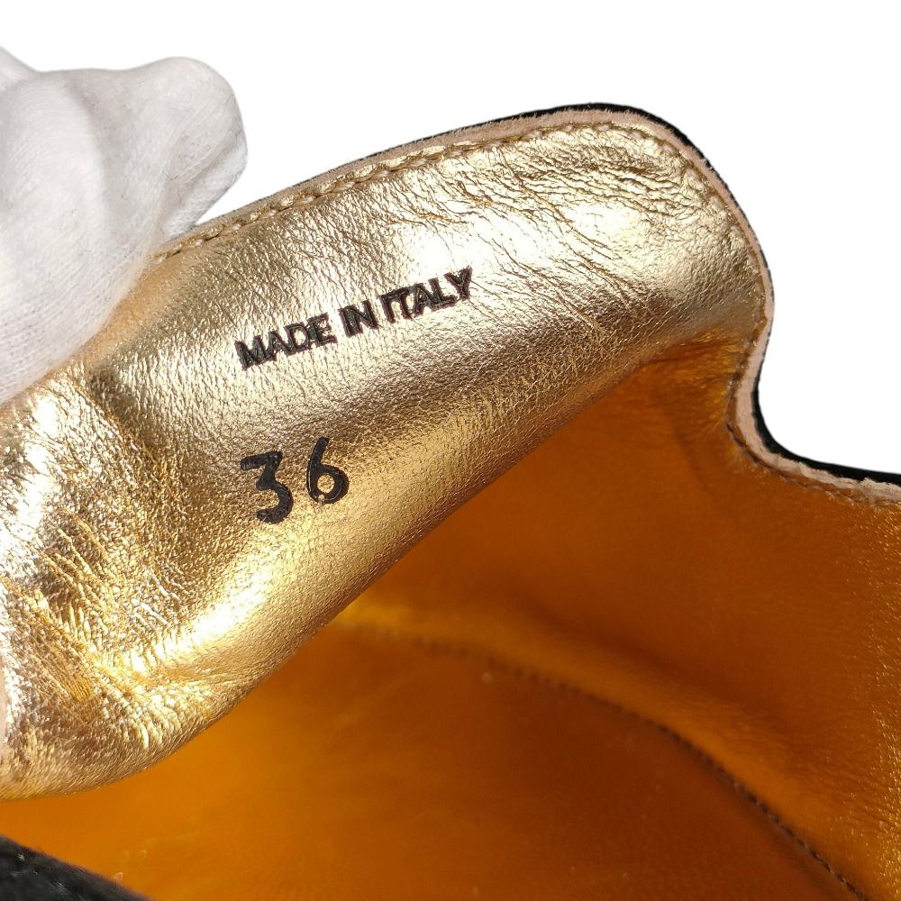 フラットシューズ スリッポン