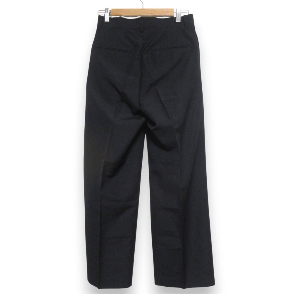 24SS AURALEE オーラリー TROPICAL WOOL KID MOHAIR SLACKS モヘヤ スラックスパンツ サイズ0 ブラック レディース 古着