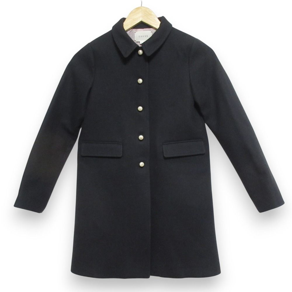 美品 GUCCI Children グッチ チルドレン GGボタン メルトンコート