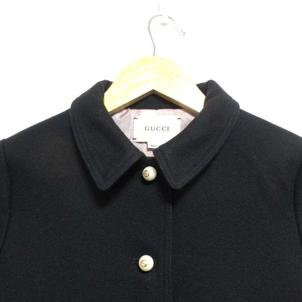 美品 GUCCI Children グッチ チルドレン GGボタン メルトンコート