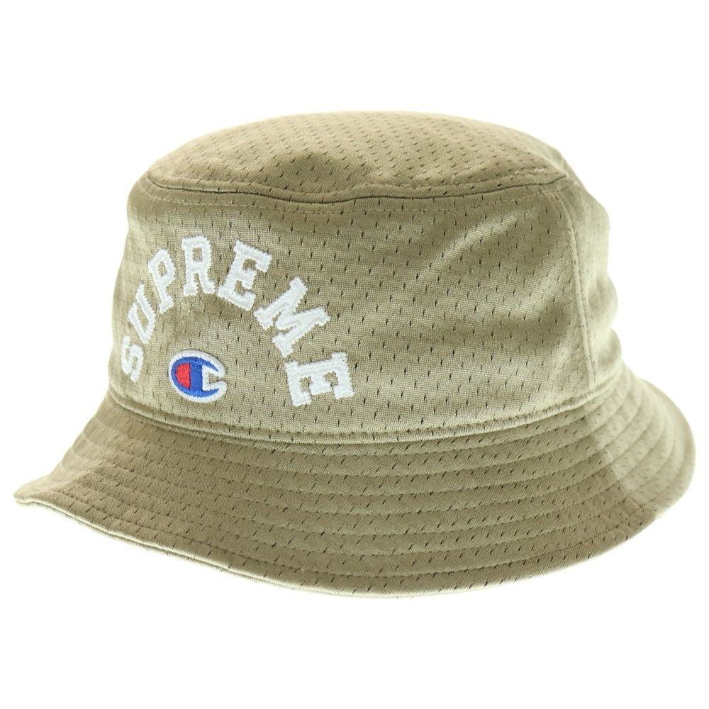 SUPREME シュプリーム 24 SS Champion Mesh Crusher Hat チャンピオン メッシュ クラッシャーハット 帽子 ベージュ