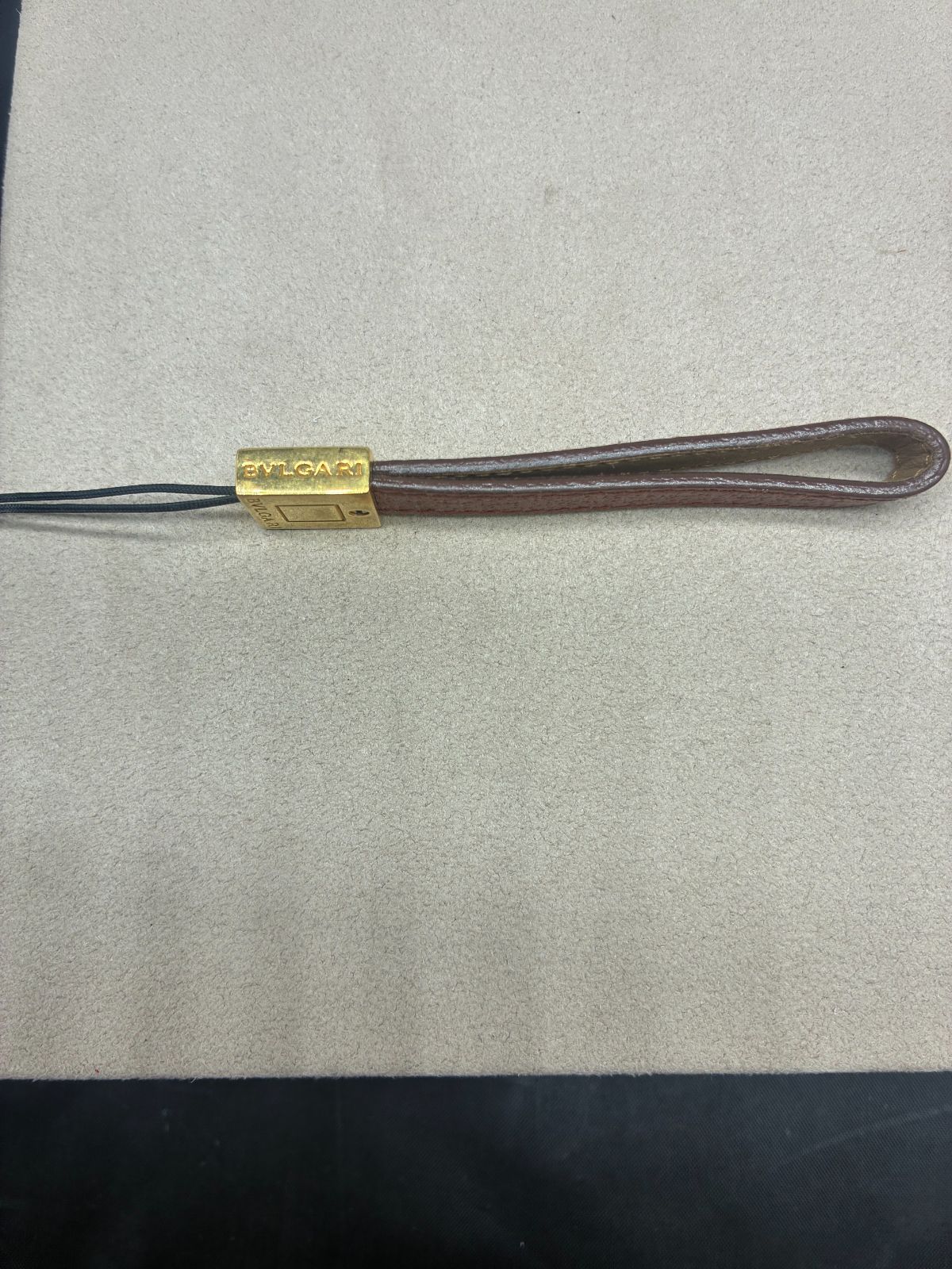 キーリング ストラップ茶