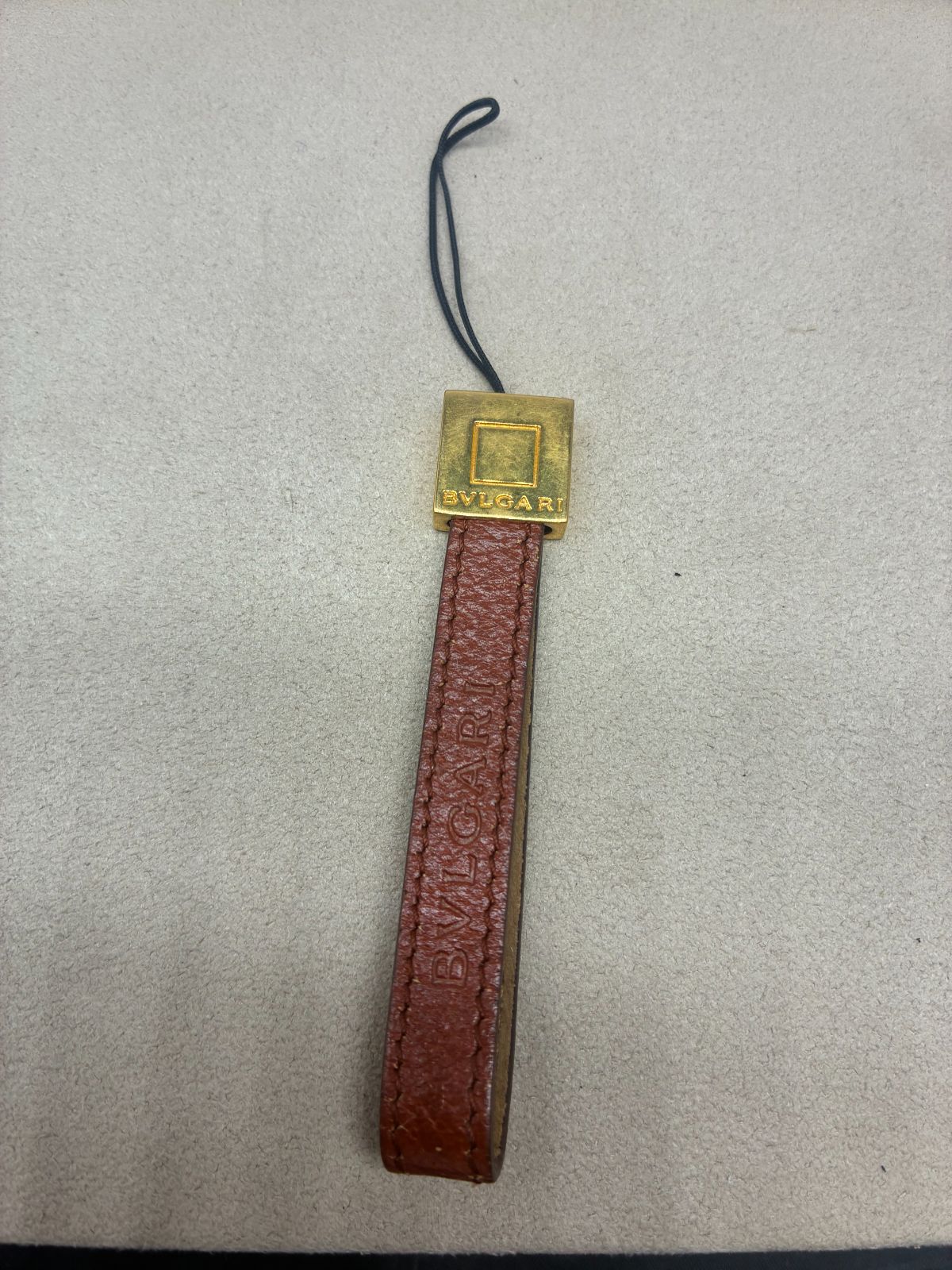 ブルガリ キーリング ストラップ茶