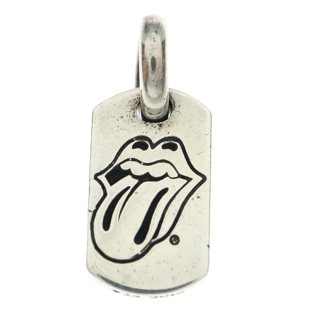 CHROME HEARTS クロムハーツ TINY LIPS - TONGUE DOGTAG タイニードッグタグ リップアンドタン シルバー