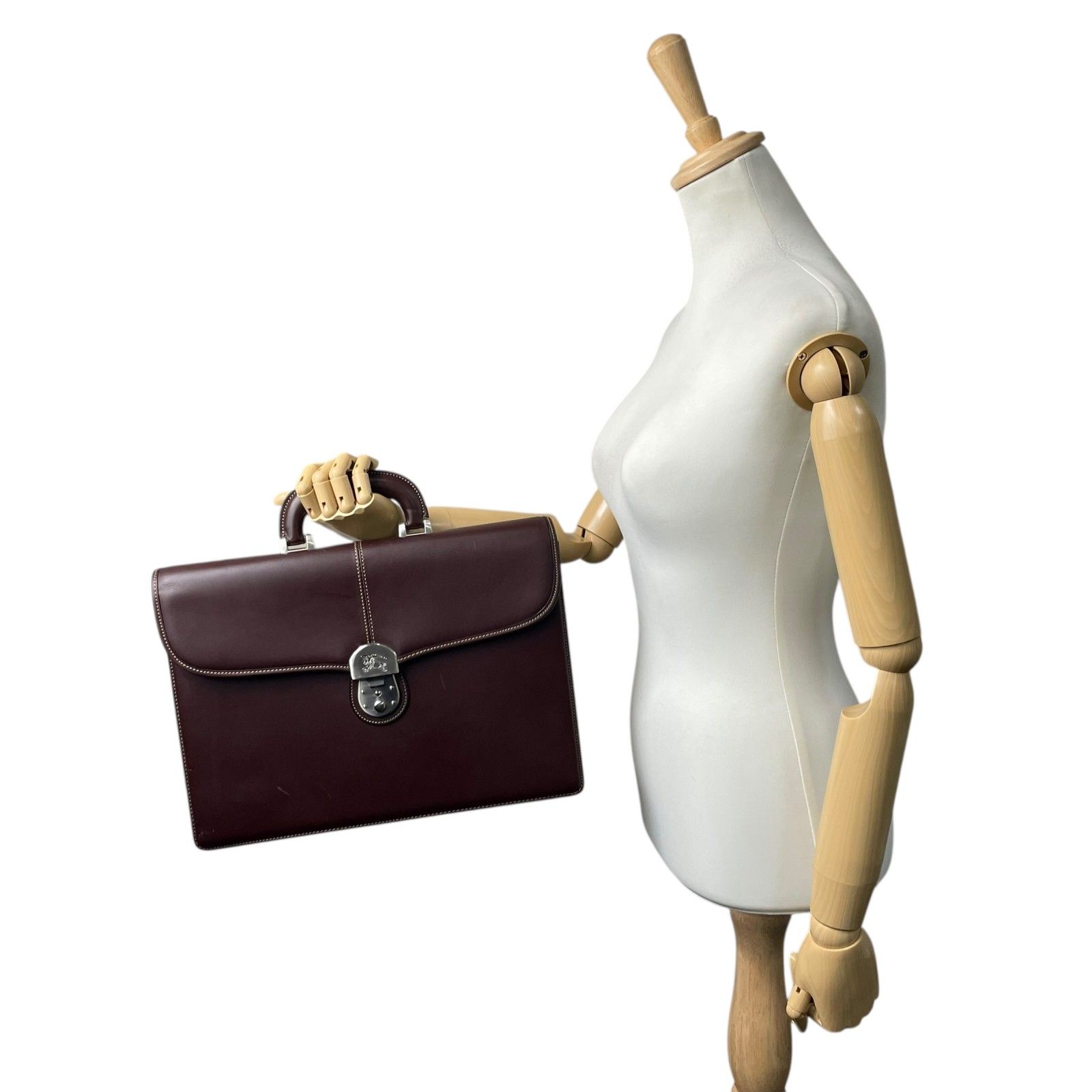 極美品✨ BURBERRY バーバリー ダレスバッグ ビジネス 本革 A4 茶色 美品】BURBERRY バーバリー ビジネスバッグ ブリーフケース ダレス