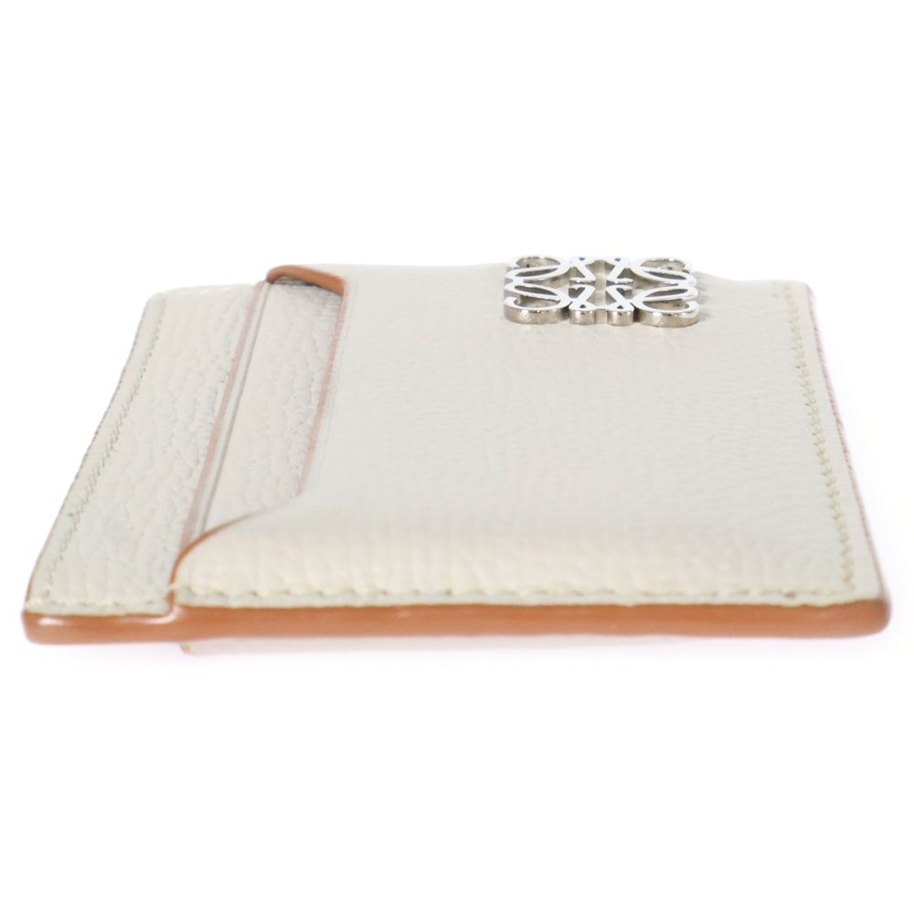  LOEWE ロエベ ANAGRAM PLAIN CARD HOLDER アイコニック アナグラムロゴ カードケース ベージュ 名刺入れ 小物