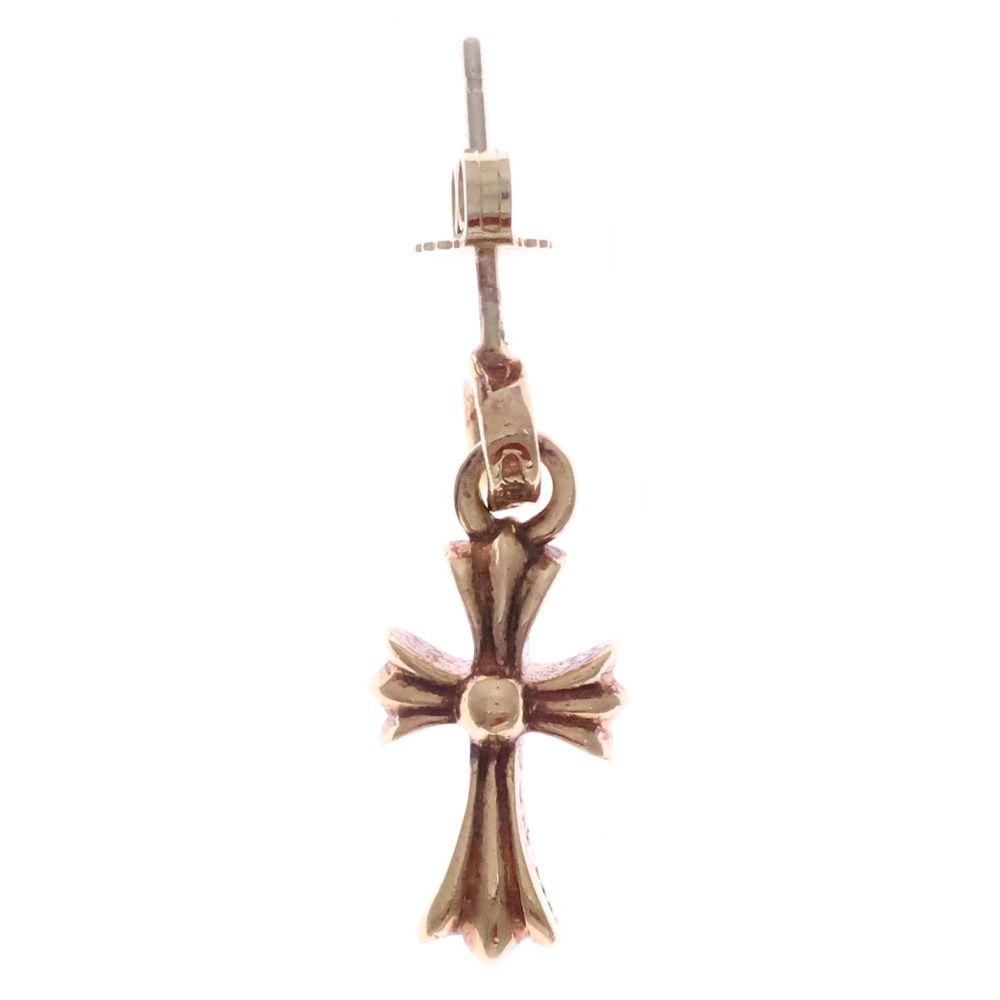 CHROME HEARTS クロムハーツ 22K BBY F PPRCHN ベイビーファットクロス ドロップピアス ゴールド