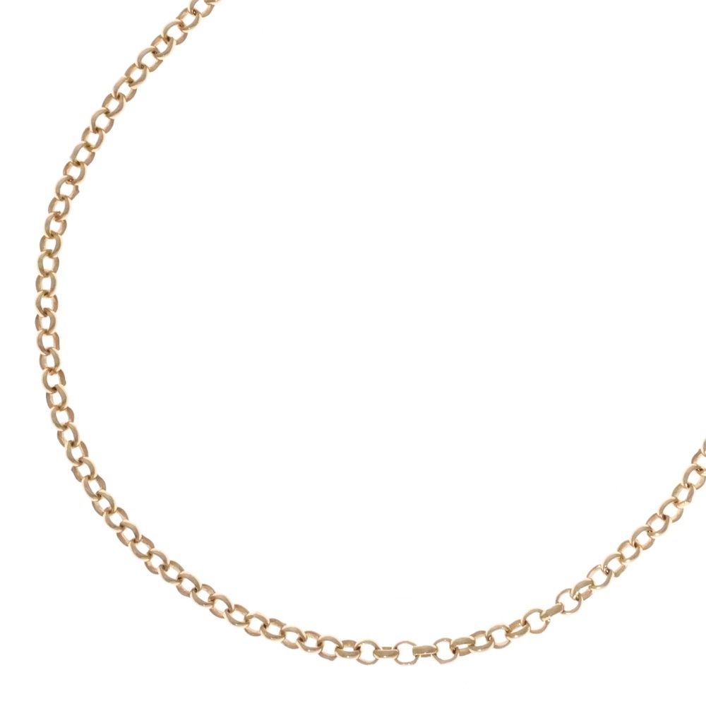 CHROME HEARTS クロムハーツ 22K NECKCHAIN R16 ロールチェーンネックレス 16inch ゴールド
