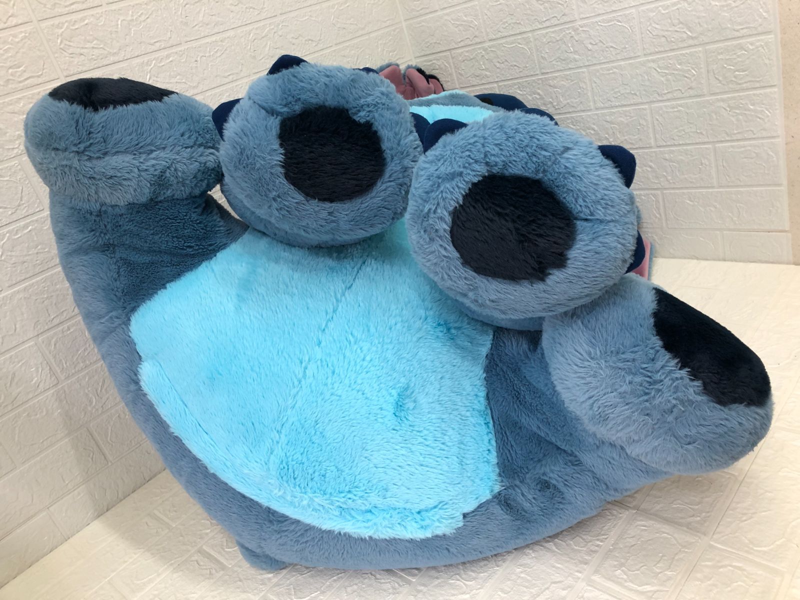 コストコ限定品 大きなスティッチ ぬいぐるみ 約80cm ブランケット付き