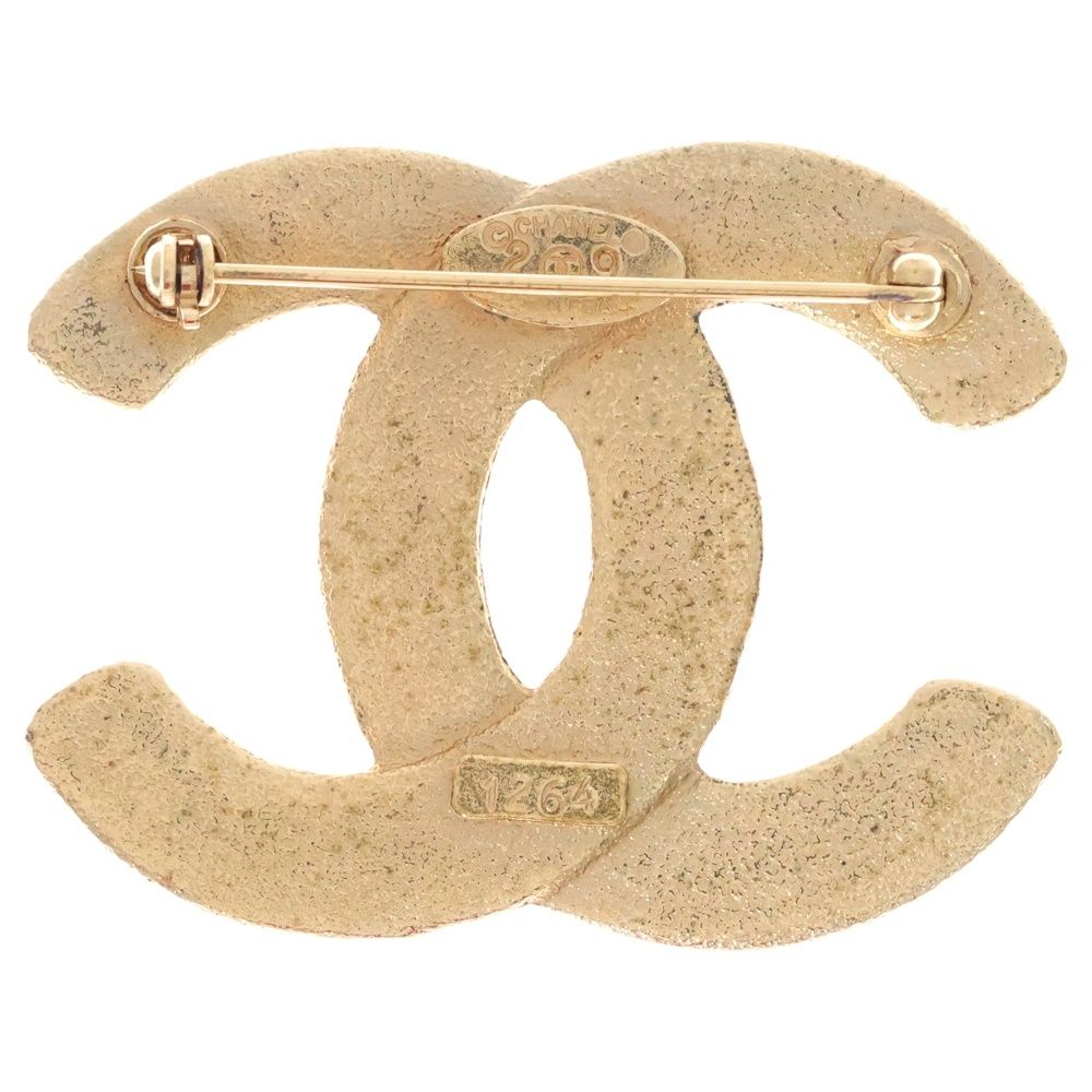 CHANEL シャネル Jumbo Coco Mark Brooch ココマーク ブローチ ゴールド