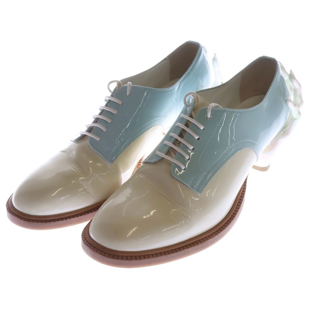 ha za ma ハザマ 惹きずり込まれる運命のドレスシューズ ローカットシューズ レディース ホワイト ブルー