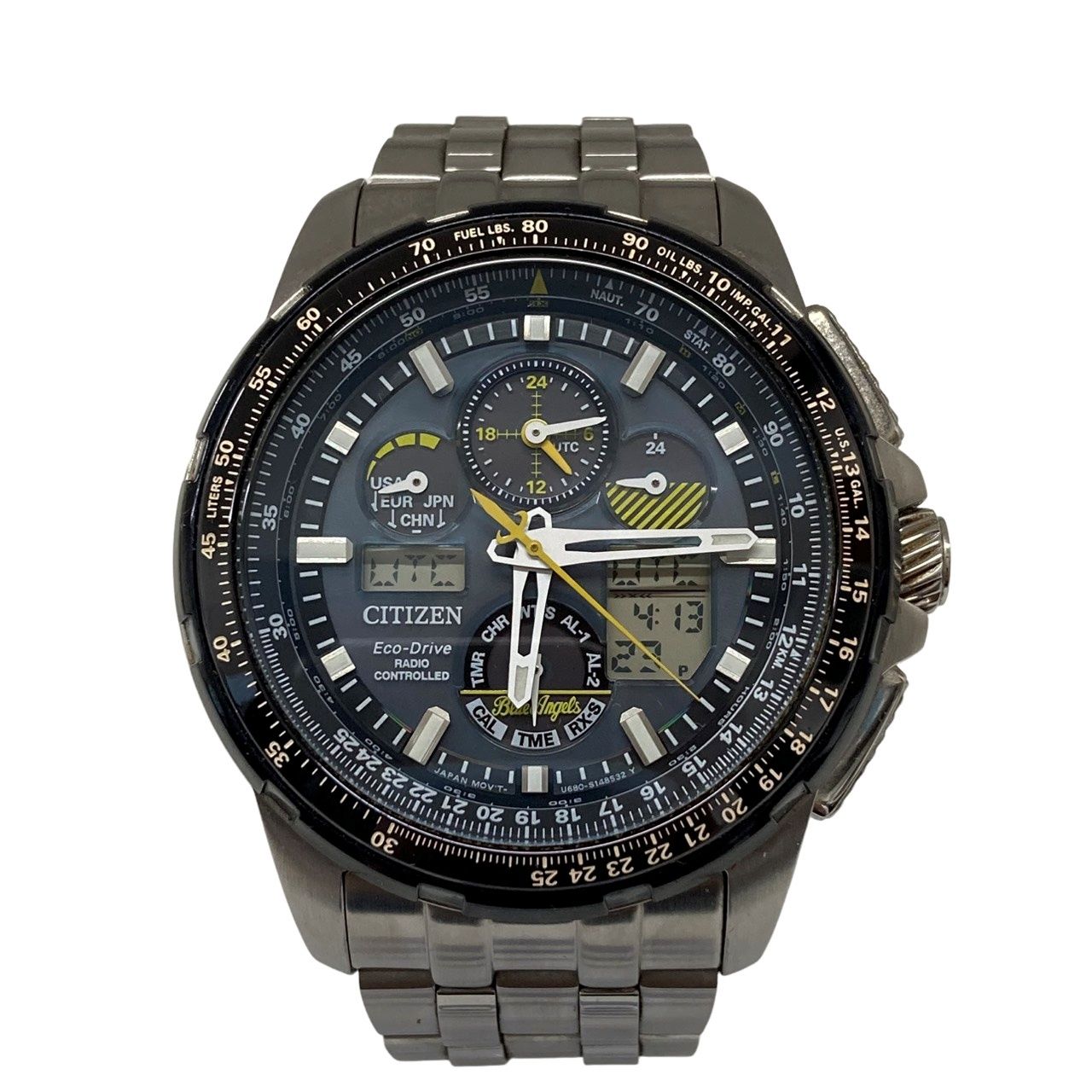 CITIZEN シチズン PROMASTER U680-S107326 腕時計メンズ ソーラー電波 ブルー文字盤 動作品 12510K459