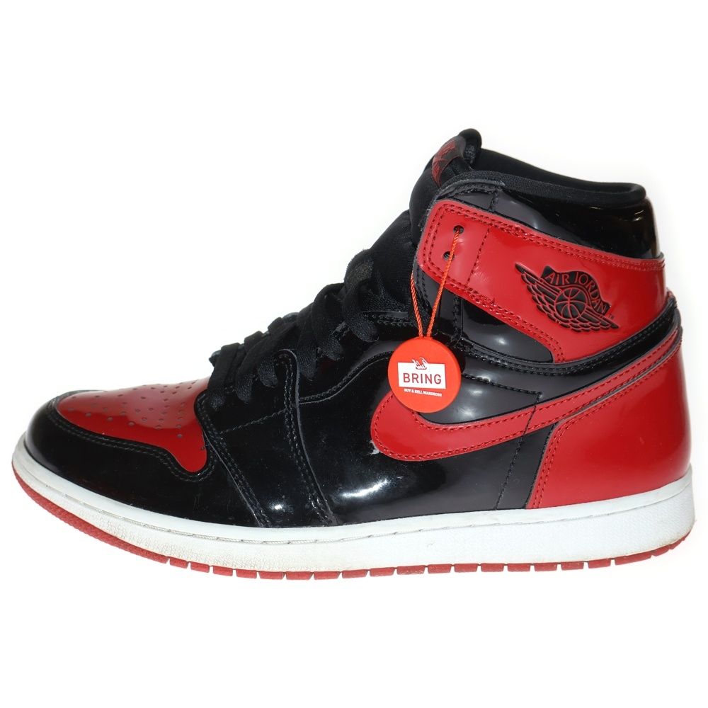 NIKE (ナイキ) AIR JORDAN 1 RETRO HIGH OG BRED PATENT 555088-063