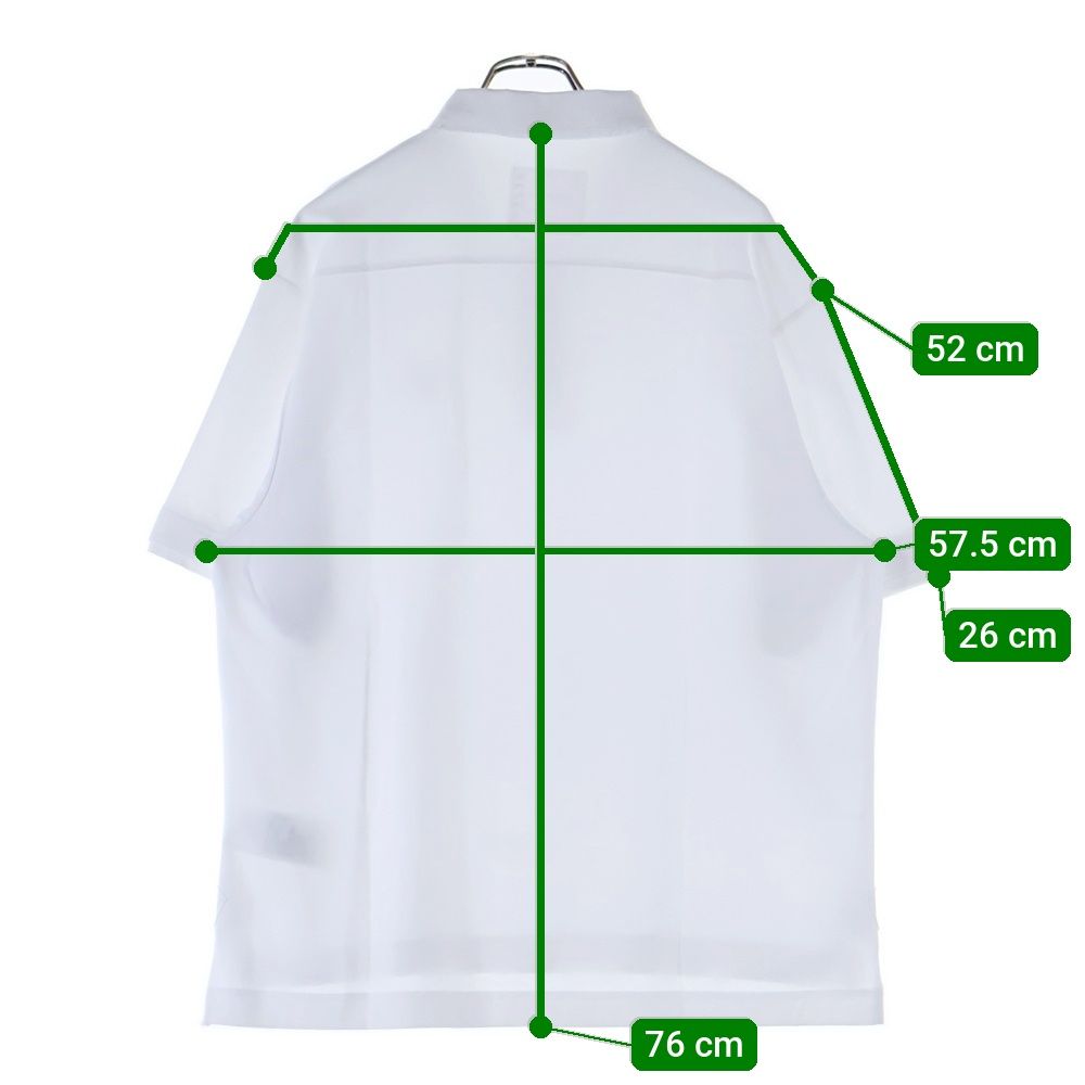 SACAI 22-02738Ｍ　ポロシャツ　4 Sacai (サカイ) 22SS S pique polo Shirt 22-02738M ロゴ刺繍 カット