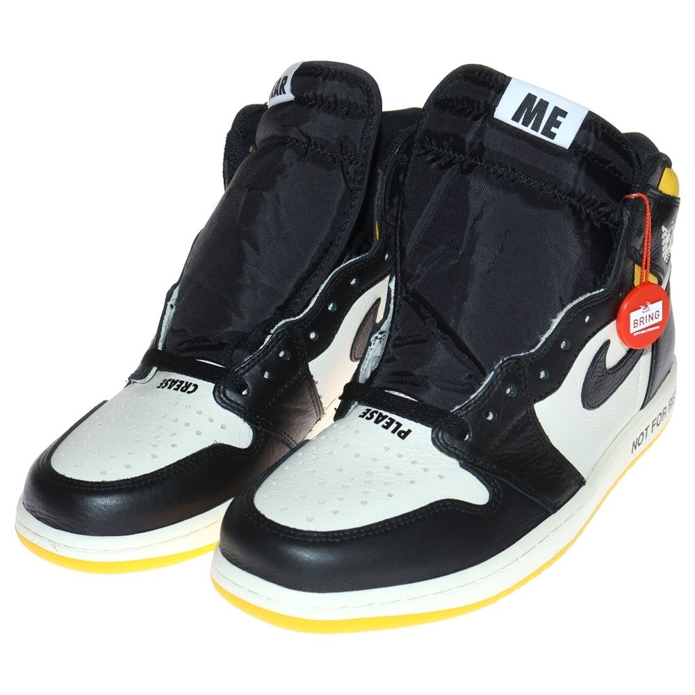 靴 27.5 NIKE air Jordan 1 not for resale 転売カルチャーを皮肉ったAir Jordan 1 “Not For Resale”の発売日が