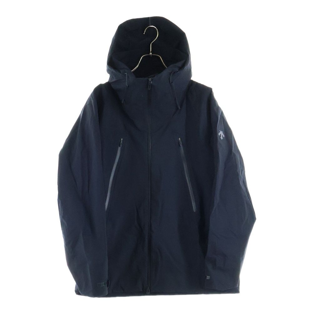 DESCENTE デサント ALLTERRAIN HARD SHELL JACKET CREAS オルテライン ハードシェル ク ス ナイロンフーディーマウンテンパーカー ブラック DU5FWBA2M