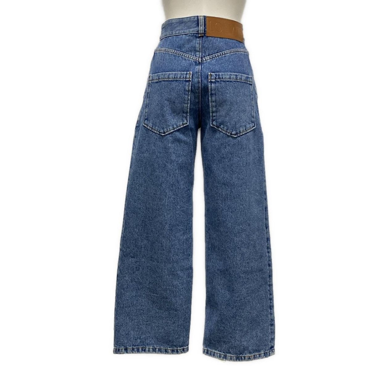 LOEWE ロエベ ジーンズ サイズ32 XS レディース - ブルーグレー フルレングス コットン