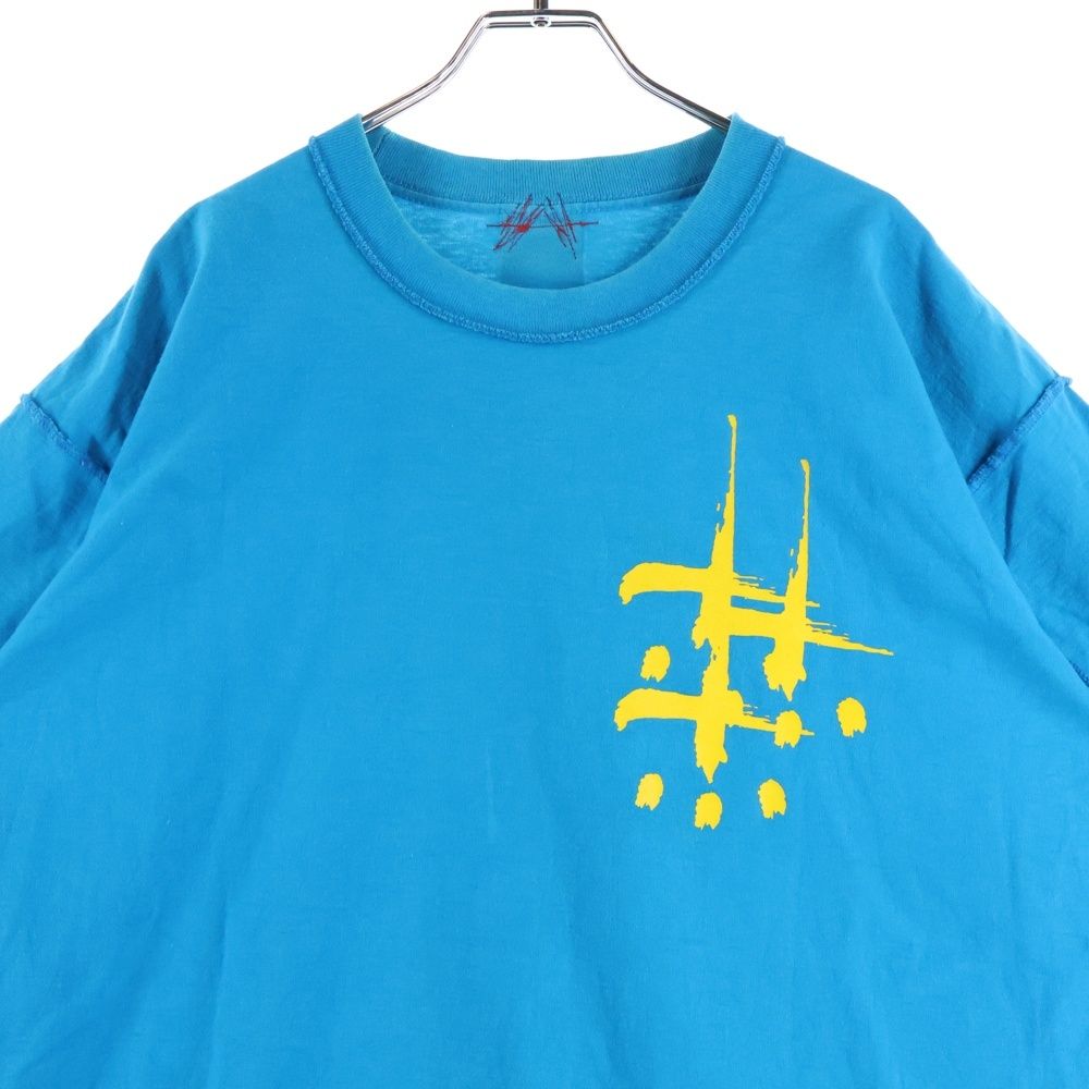 cvtvlist (カタリスト) T-Shirt ロゴプリント 半袖Tシャツ ブルー