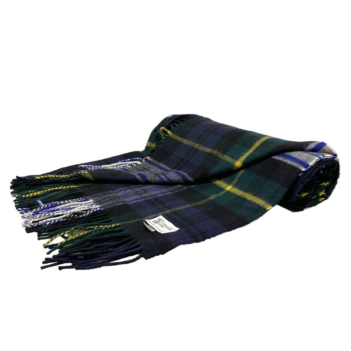  johnstons of elgin ジョンストンズ ストール ショール ダークグリーン ネイビー マルチ チェック柄 カシミヤ ストール ショール 小物