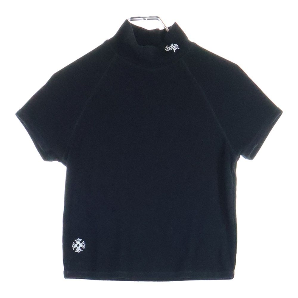 CHROME HEARTS クロムハーツ BAD SEEDS MOCK CHロゴ刺繍 半袖ニットTシャツ トップス レディース ブラック