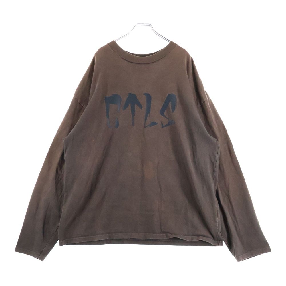 cvtvlist カタリスト L S T-Shirt ロゴプリント 長袖Tシャツ ロンT ブラウン