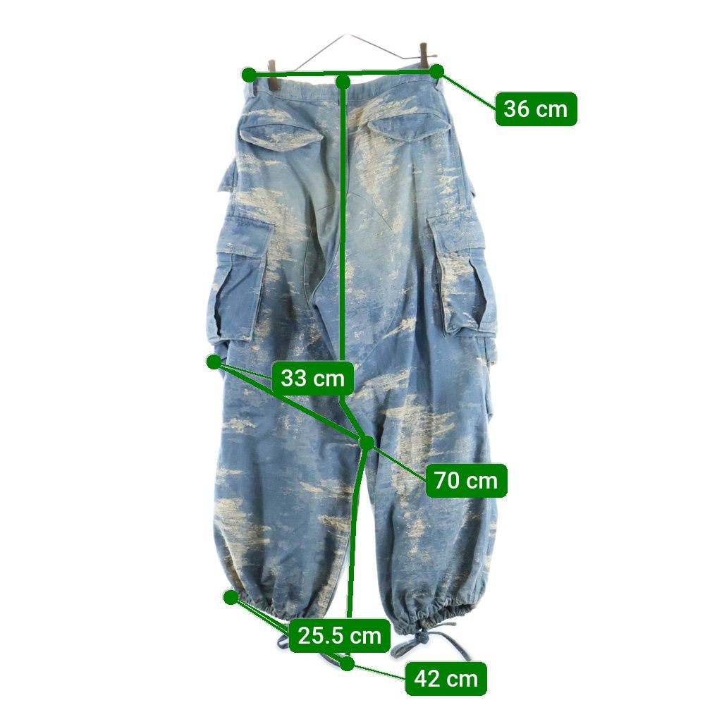 パンツ TAAKK 23AW DENIM CARGO PANTS TAAKK - 【ラスト1点】TAAKK DENIM CARGO PANTS C#/BLEACH