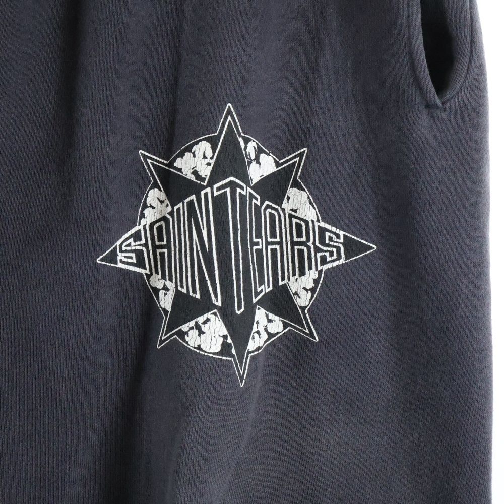 30日間返品交換可能！ SAINT MICHAEL セントマイケル 24AW ×DENIM TEARS DT SWT PNT ST TERAS デニムティアーズ ダメージ加工 スウェットパンツ グレー SM-YS1-0000-C47