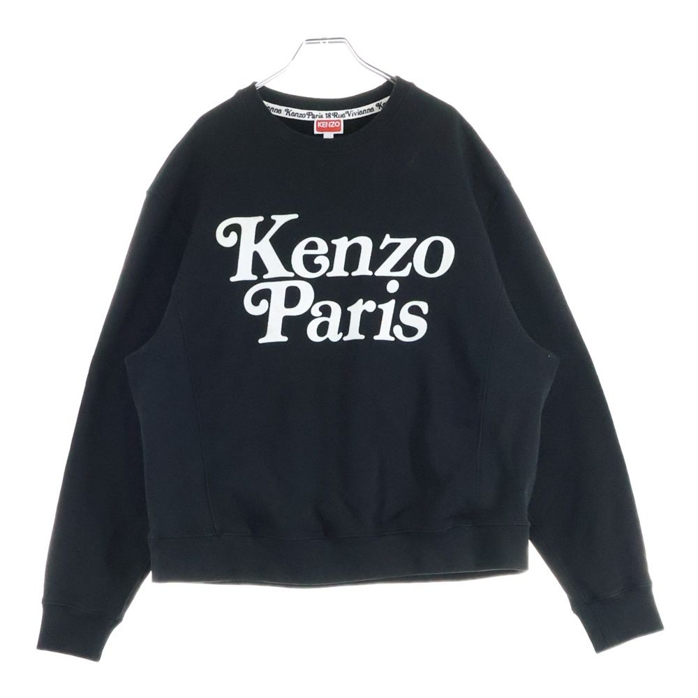 KENZO ケンゾー ×VERDY ヴェルディ クラシックロゴ クルーネックスウェットトレーナー ブラック
