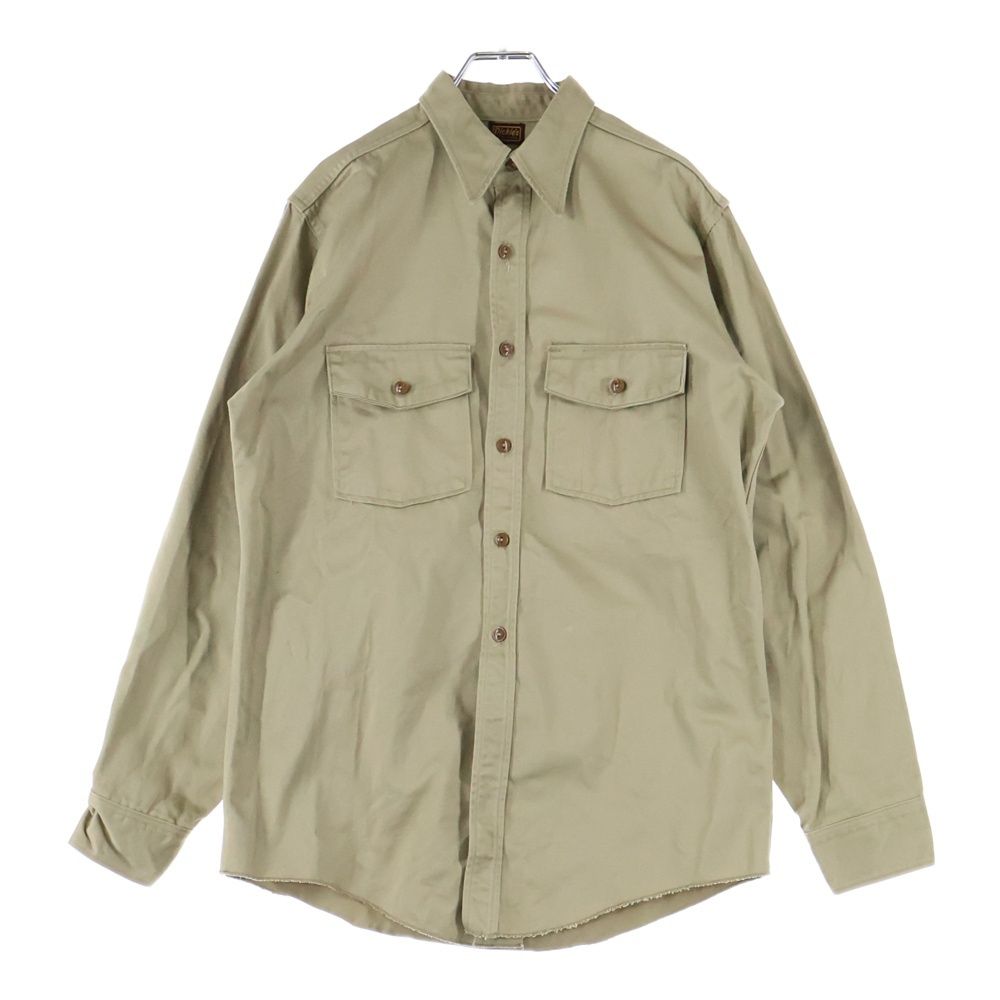 Dickies ディッキーズ 40S～50S VINTAGE ARMY CLOTH L S WORK MILITARY SHIRT ヴィンテージ アーミー クロス ミリタリー ワーク長袖シャツ ベージュ