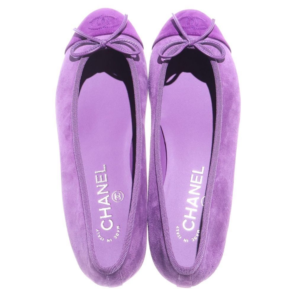  CHANEL シャネル ココマーク バレリーナ パンプス パープル G 02819 B 15162 NT 819 ハイヒール パンプス パンプス