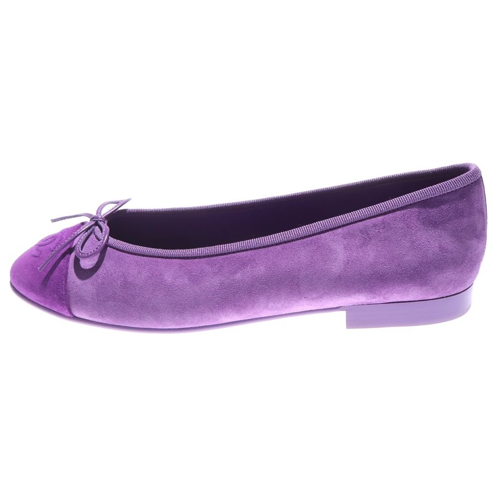 CHANEL シャネル ココマーク バレリーナ パンプス パープル G 02819 B 15162 NT 819