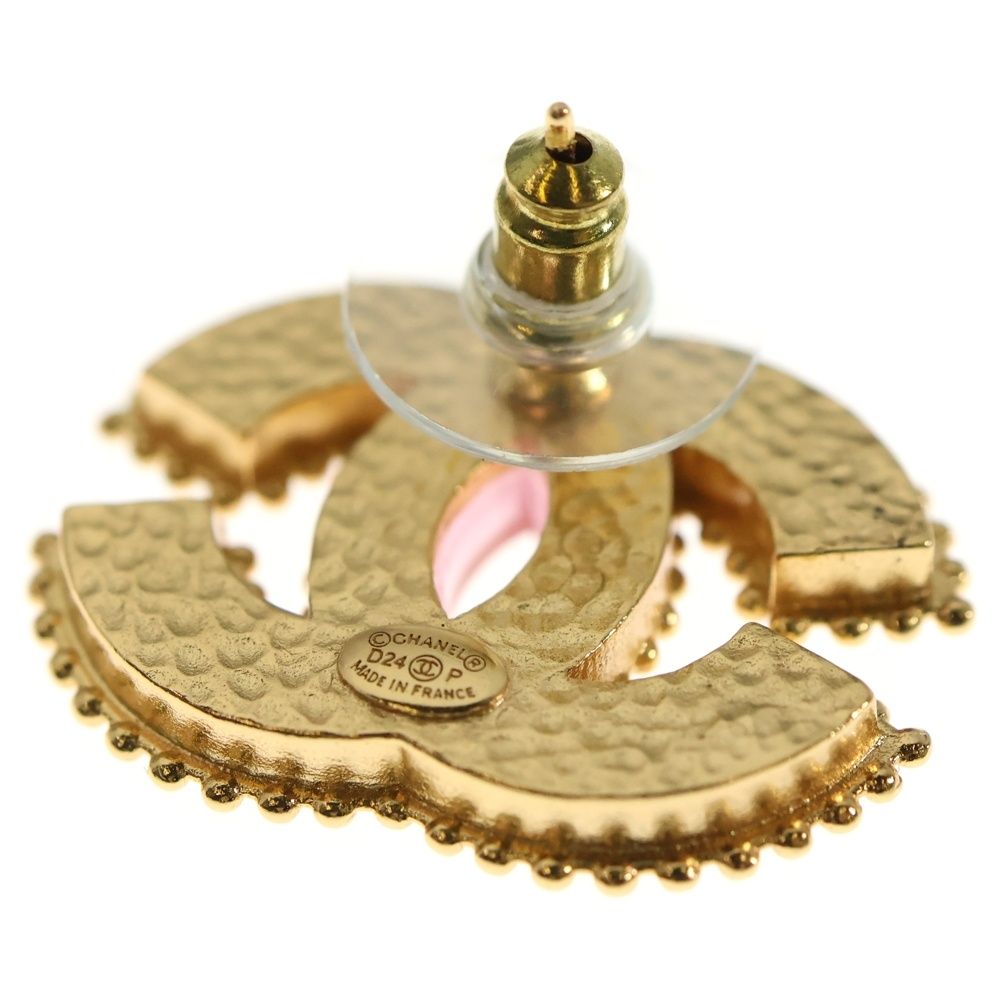  CHANEL シャネル ココマーク ストーンピアス クリアピンク GP D 24 P その他 ヘアアクセサリー