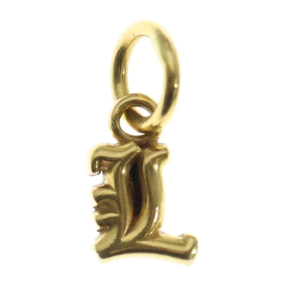 CHROME HEARTS クロムハーツ 22 K STACK ALPHABET アルファベットスタックチャーム Lイニシャル ペンダントトップ ゴールド