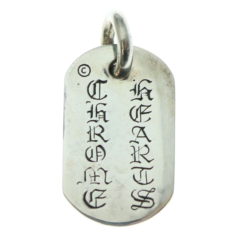 CHROME HEARTS クロムハーツ RAISED FLRL DOGTAG レイズドフローラルクロス ドッグタグ ペンダントトップ シルバー BCA 302