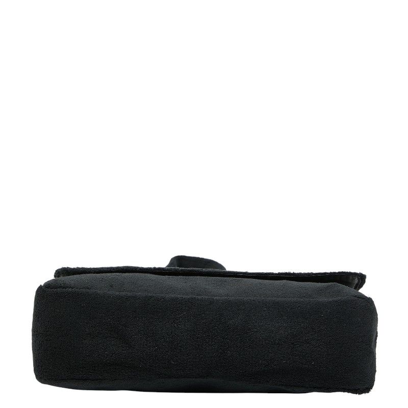 CHANEL シャネル ノベルティ スエード ショルダーバッグブラック系 美品 シャネル ココマーク 斜め掛け ショルダーバッグ ノベルティ ブラック