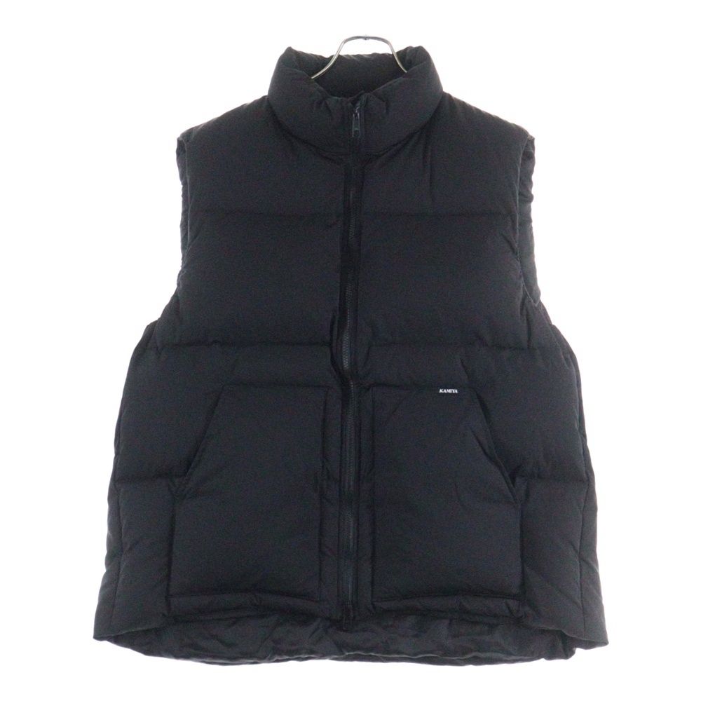 KAMIYA カミヤ 24AW DOWN VEST ナイロン ダウンベスト ブラック