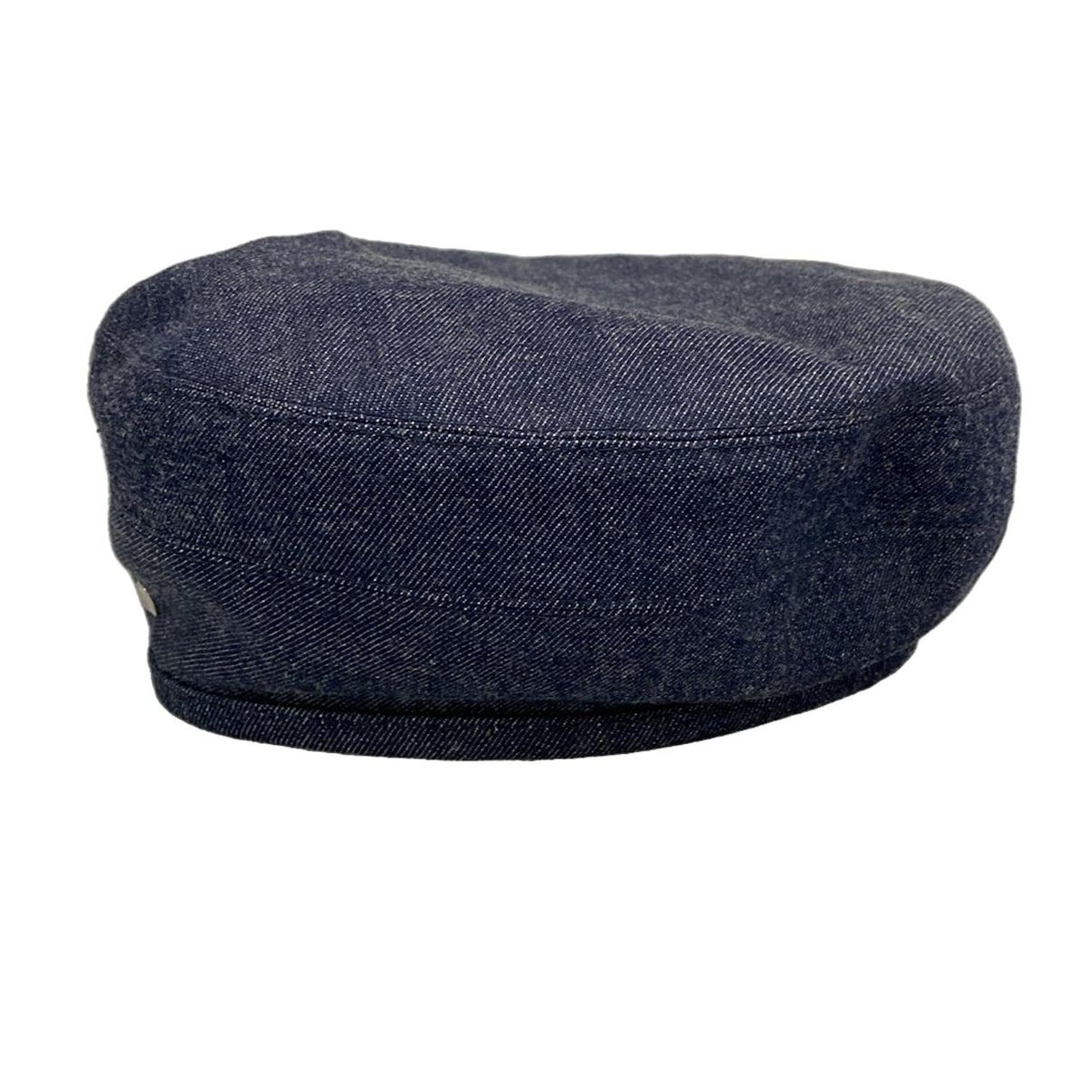 HERMES エルメス 帽子 56 - ダークネイビー ベレー帽 デニム コットン