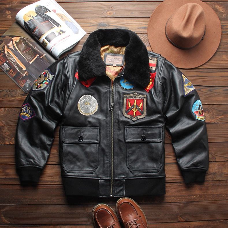 h 美式ヴィンテージ 本革 G1 フライトジャケット メンズ 頭層牛革 レザージャケット 加棉 厚手 アメカジ 米軍 ミリタリー ワークジャケット 高品質 秋冬