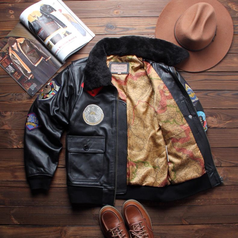 h 美式ヴィンテージ 本革 G1 フライトジャケット メンズ 頭層牛革 レザージャケット 加棉 厚手 アメカジ 米軍 ミリタリー ワークジャケット 高品質 秋冬