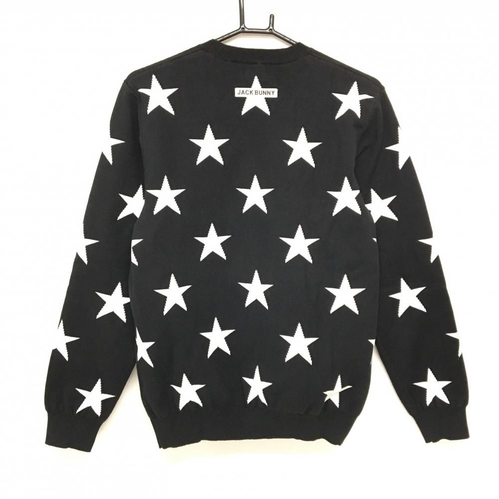 Jack Bunny ジャックバニー ゴルフニット メンズ4 黒 M セーター Jack Bunny ジャックバニー メンズ 4 ブラック セーター ニット Jack
