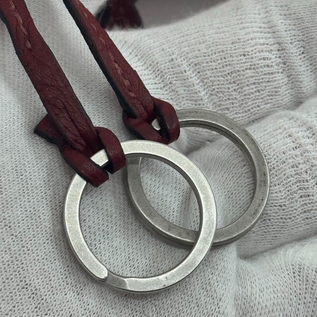 HERMES クロシェット マルジェラ期 ネックレス ボルドー 091633 HERMES クロシェット マルジェラ期 ネックレス ボルドー 091633 - メルカリ