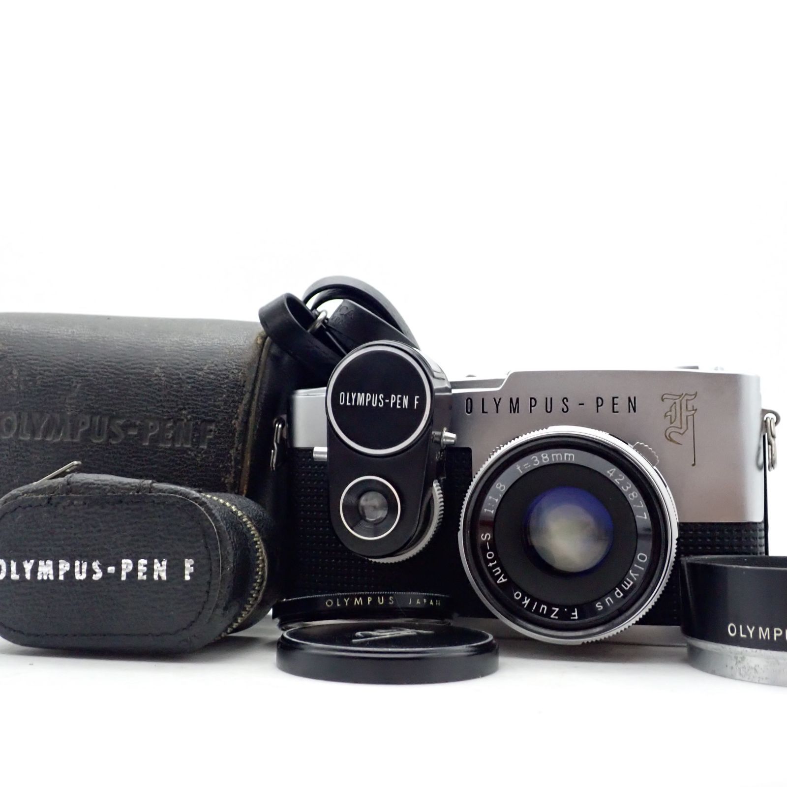 OLYMPUS Pen F 一眼レフイルムカメラ ハーフフレイム 247635 F.ZUIKO Auto-S 38mm f1.8 標準 単焦点 マニュアル レンズ