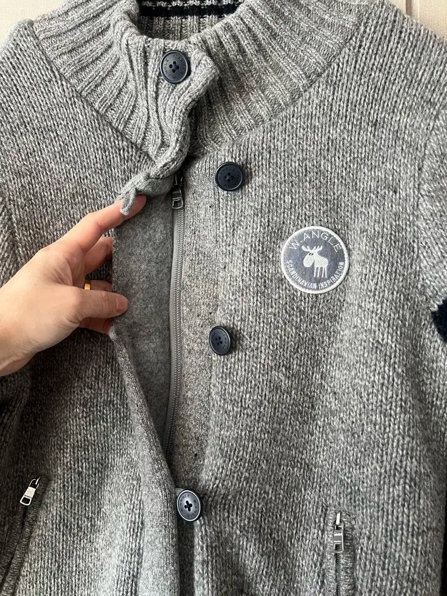 WIDE ANGLE ワイドアングル W.ANGLE レディース 防風 ニット カーディガン