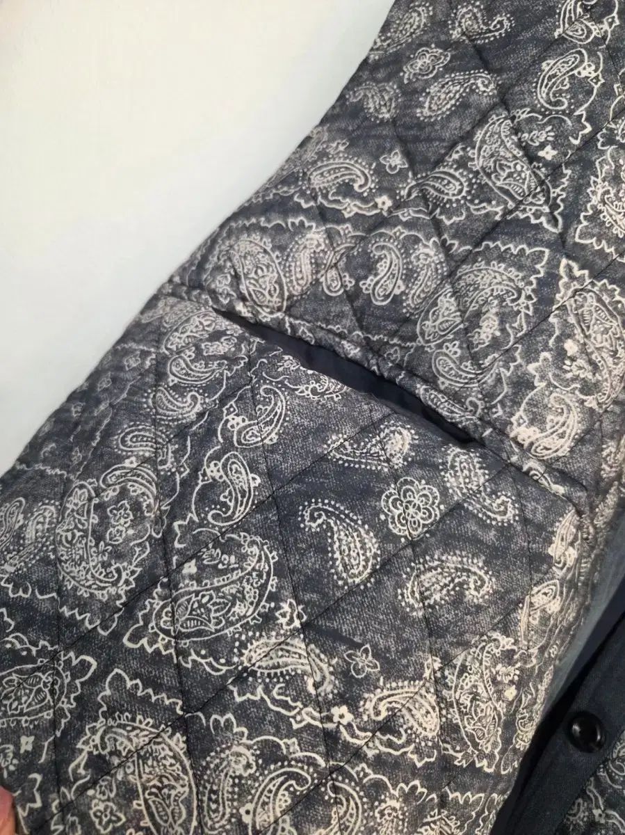 ペイズリーバルーンキルティングベスト