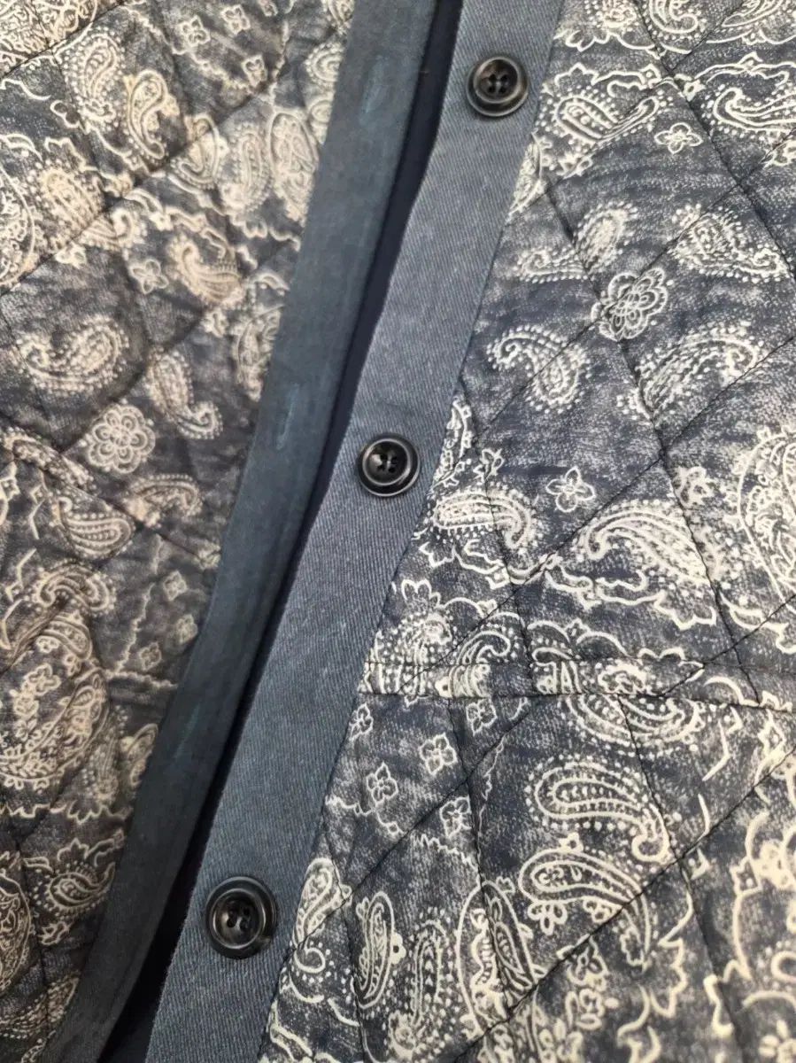 ペイズリーバルーンキルティングベスト