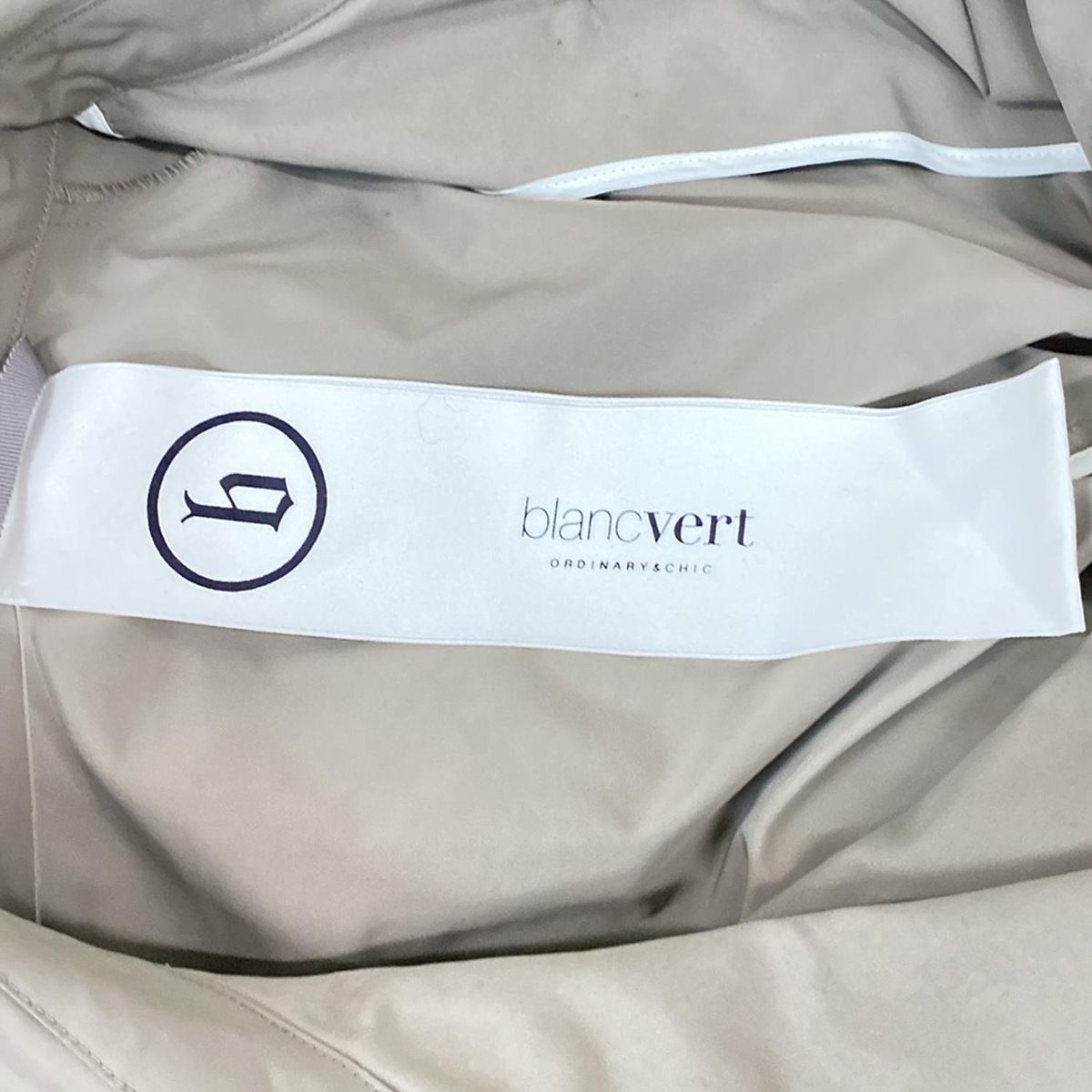 【美品】ブランベール blanc vert　ビジュー付きモッズコート　サイズ40 美品】ブランベール blanc vert ビジュー付きモッズコート サイズ40 美