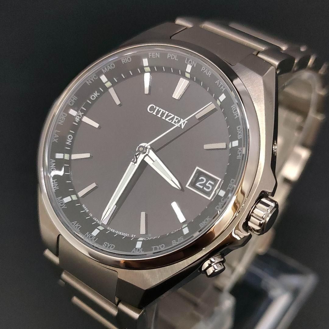 772-14 CITIZEN シチズン ATESSA アテッサ シルバー ブラック ラウンド ステンレス 腕時計 エコドライブ ecodrive ソーラー 充電式 メンズ men s 男性 腕時計 watch H149‐S118921