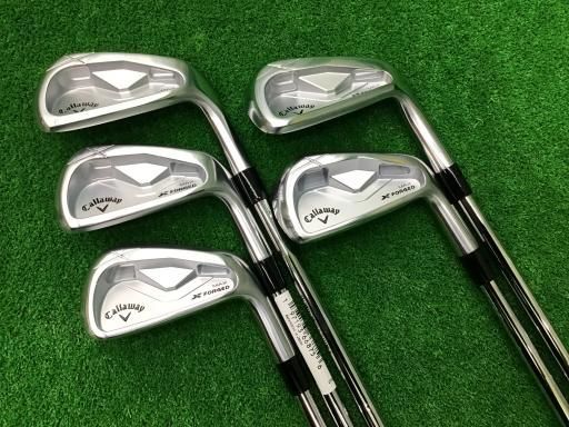 キャロウェイ X FORGED MAX 2025 5S アイアンセット IR 純正特注シャフト フレックスS メンズ 男性用 右利き 右用 Bランク ゴルフクラブ